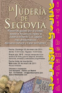 Programa de la excursión a la judería de Segovia